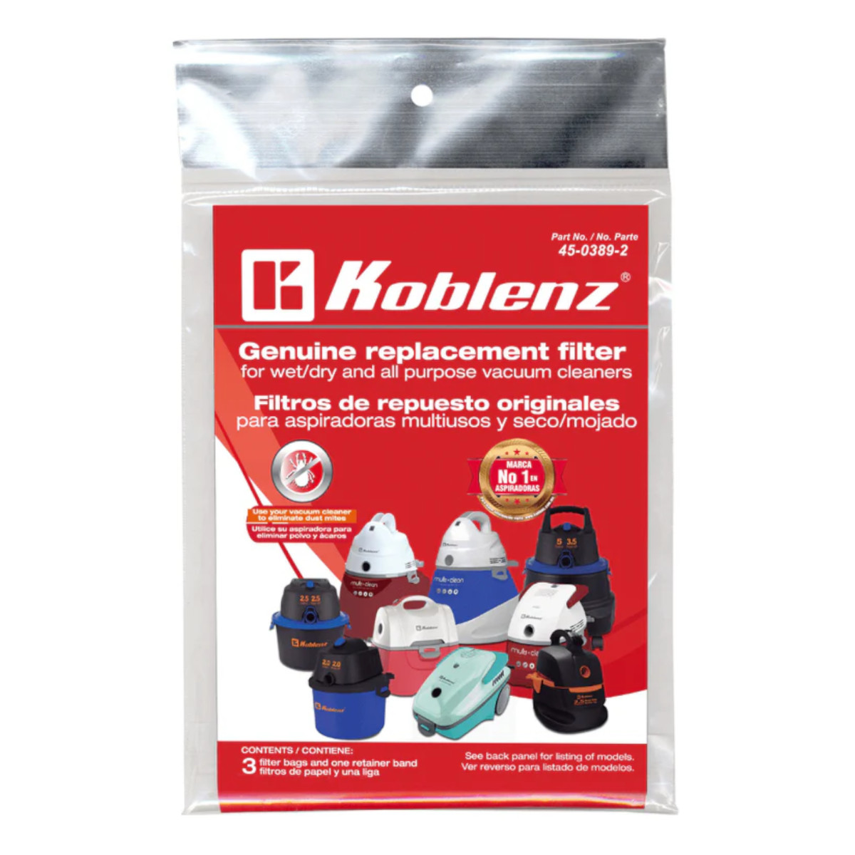 Foto 3 pulgar | Filtros Koblenz Repuestos Para Aspiradora Multiusos 6 Piezas