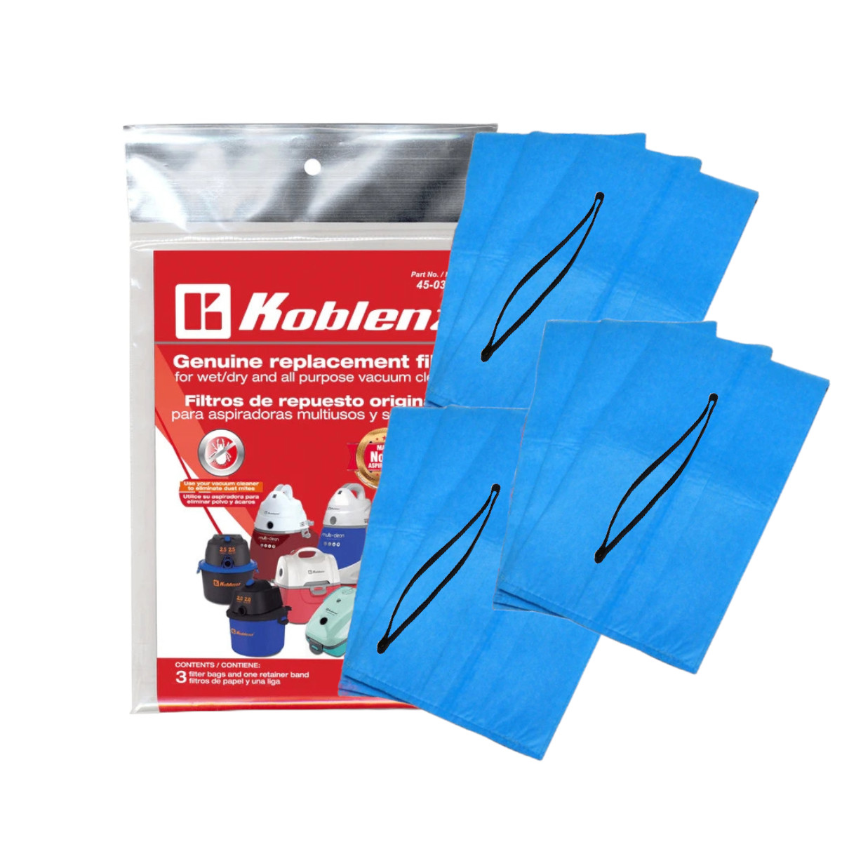 Foto 2 pulgar | Filtros Koblenz Repuestos Para Aspiradora Multiusos 9 Piezas