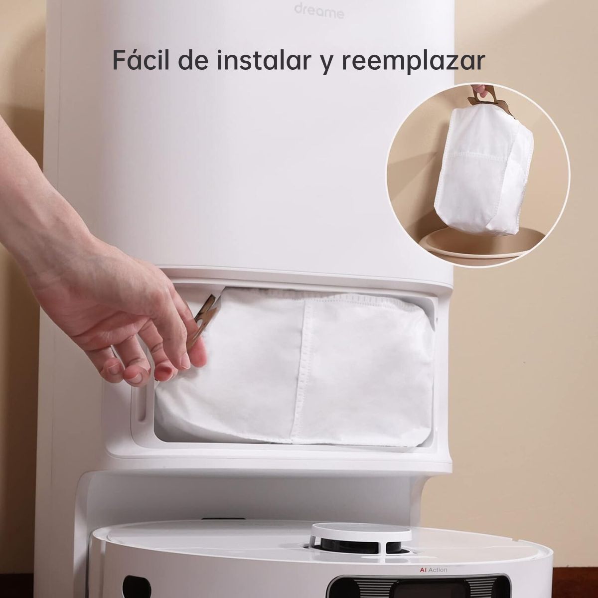 Foto 5 pulgar | Bolsas de Polvo Dreametech 3 Piezas para Robot Aspiradora