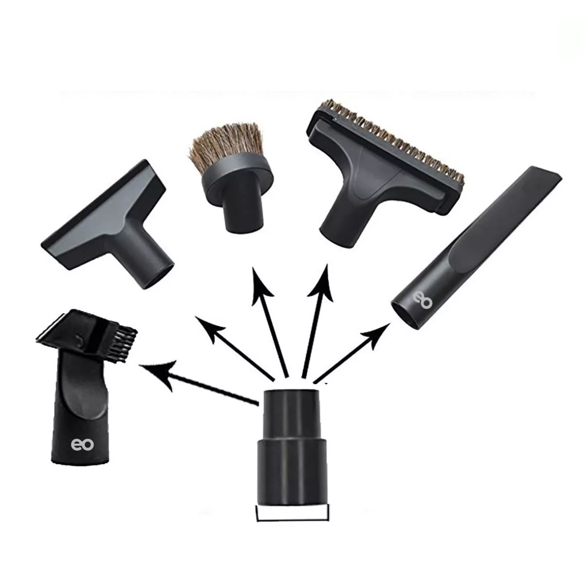 Foto 3 pulgar | Accesorios de Repuesto para Aspiradora 6 Piezas Eo Safe Imports ESI-6081-1 Negro