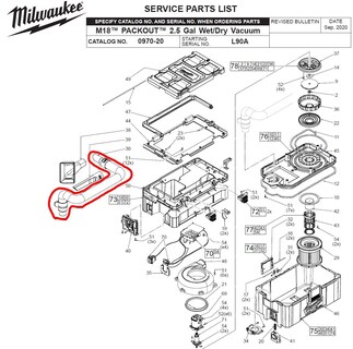 Foto 4 | Mangueras Milwaukee para Aspiradora M18 Packout 0970-20 - Venta Internacional