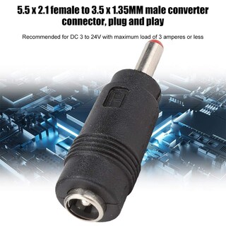 Foto 2 | Conector Convertidor De Corriente Continua Ashata 5.5 X 2.1 Hembra A 3.5 X 1.35 Mm - Venta Internacional.
