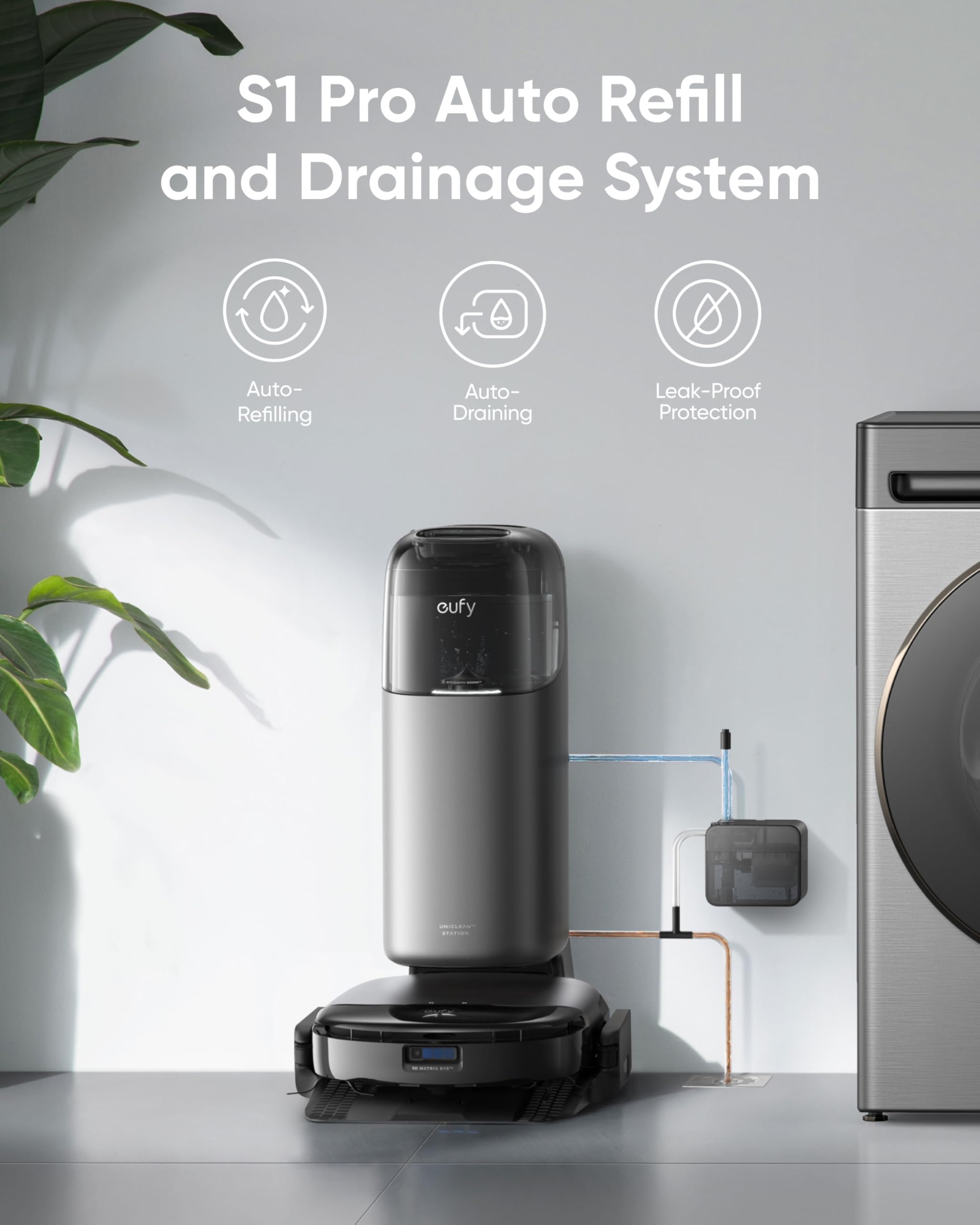 Foto 3 pulgar | Accesorio Eufy Para Sistema De Recarga Y Drenaje De Agua Para S1 Pro - Venta Internacional.