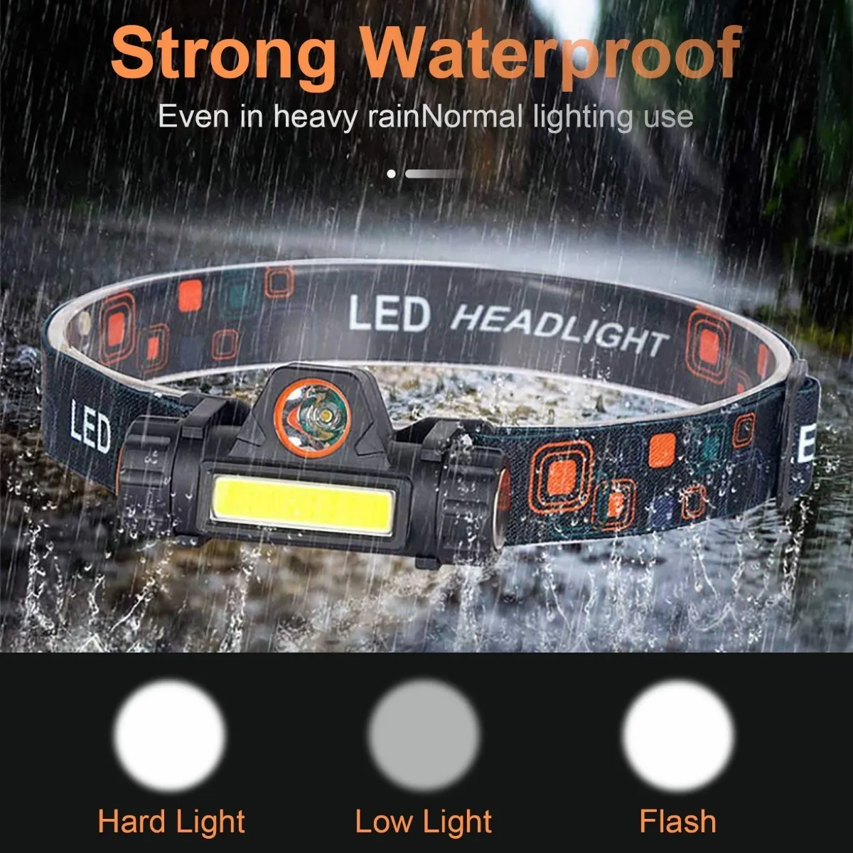 Foto 4 pulgar | Linterna Frontal con Luz Led Malubero Usb Recargable