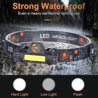 Foto 3 | Linterna Frontal con Luz Led Malubero Usb Recargable
