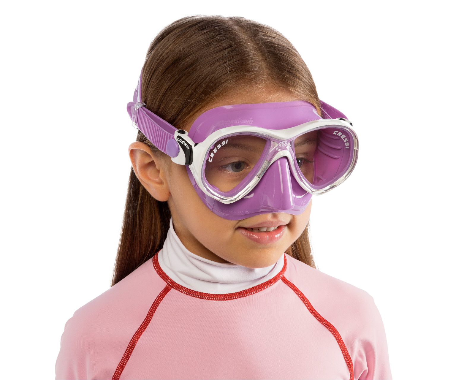 Foto 3 pulgar | Visor Cressi Marea Junior Colorama color Lila Unitalla