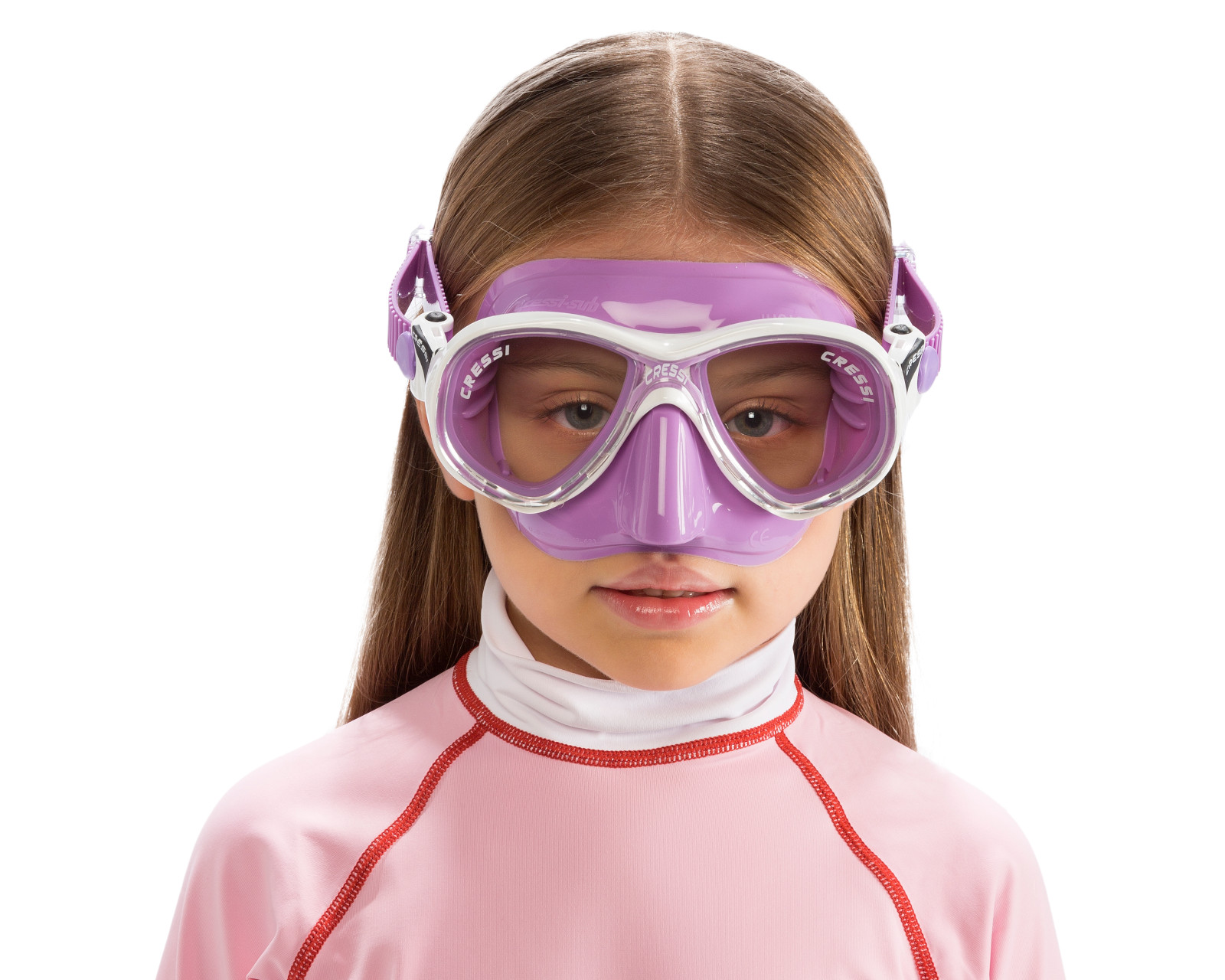 Foto 4 pulgar | Visor Cressi Marea Junior Colorama color Lila Unitalla