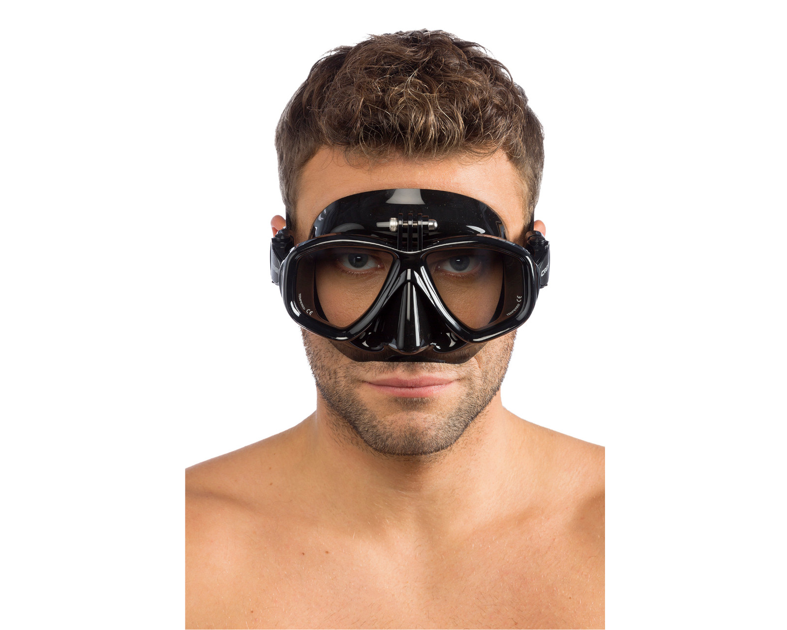 Foto 2 | Visor Cressi Action Unitalla color Negro con Adaptador Gopro
