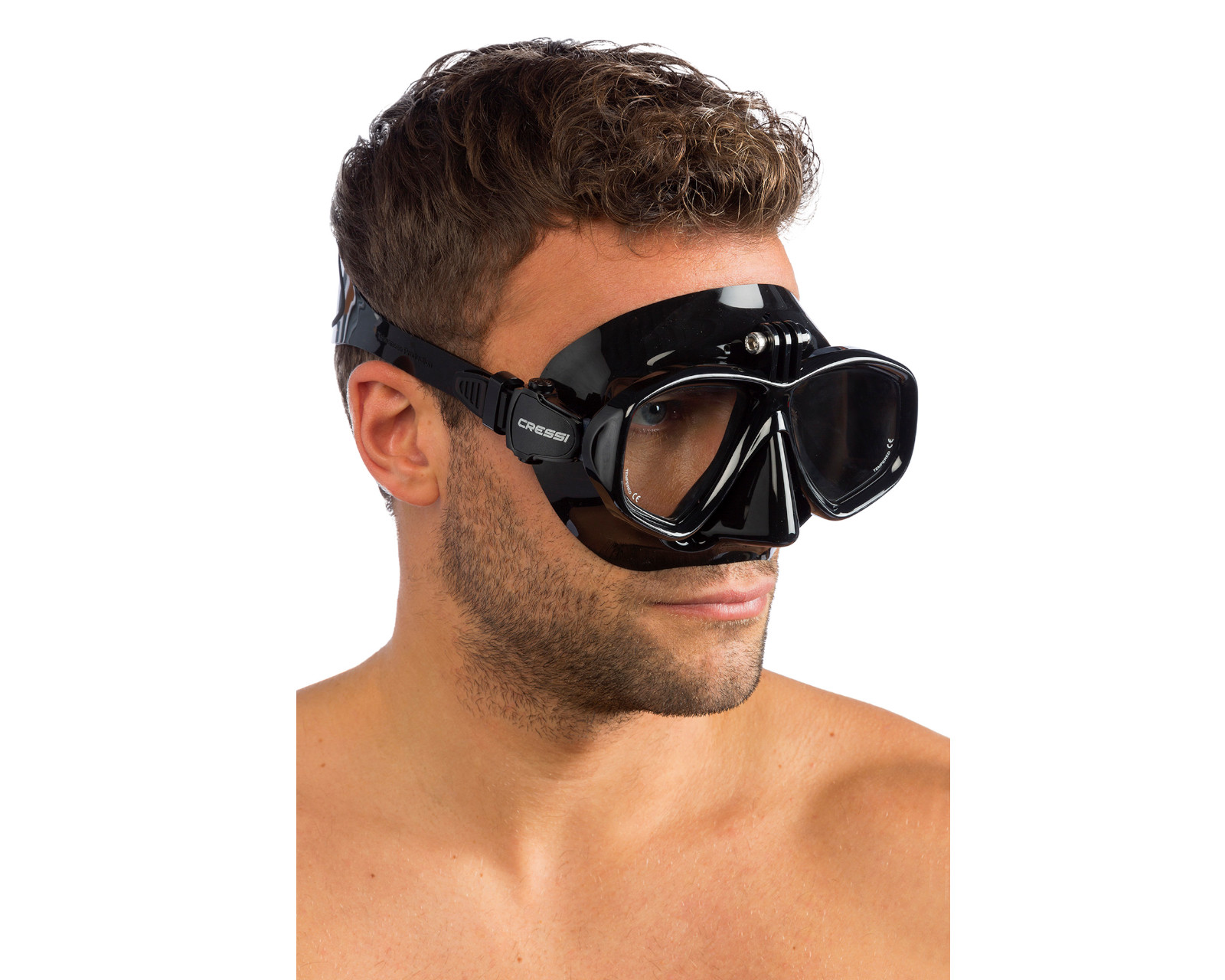 Foto 4 pulgar | Visor Cressi Action Unitalla color Negro con Adaptador Gopro