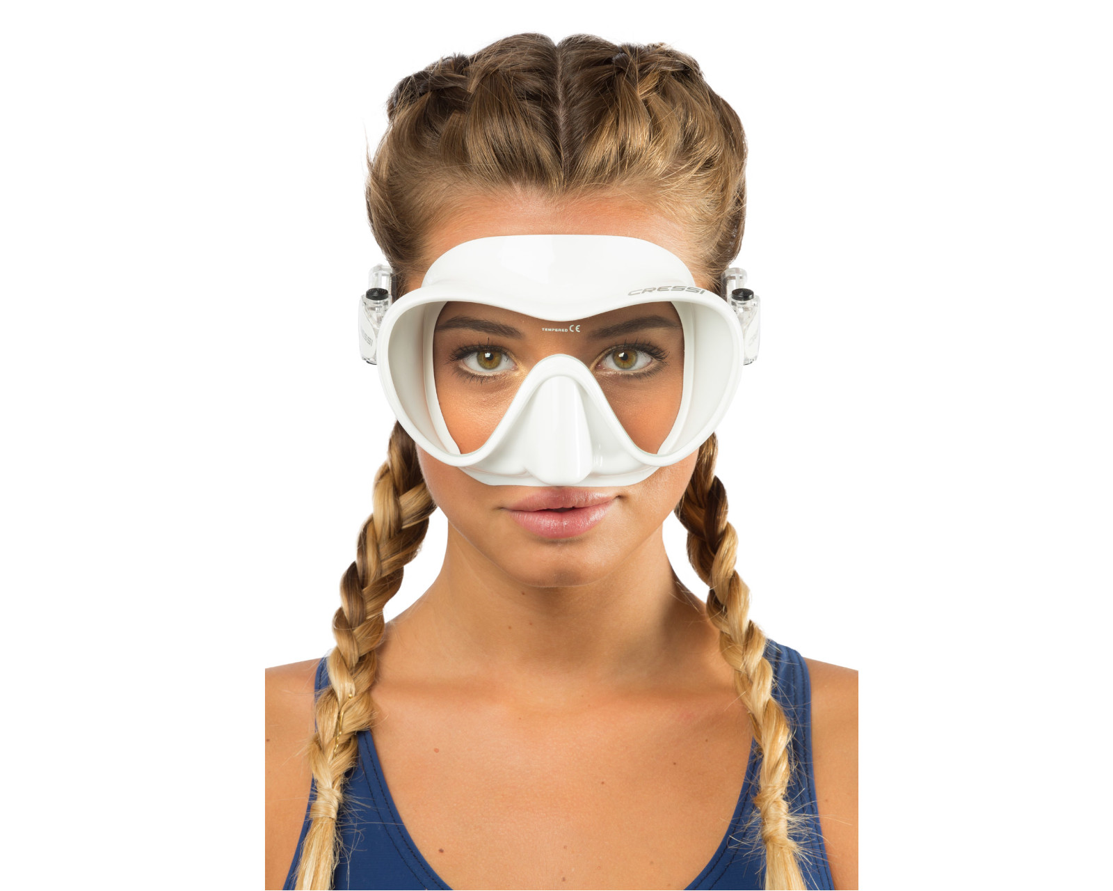 Foto 3 pulgar | Visor Cressi Frameless F1 Unitalla color Blanco