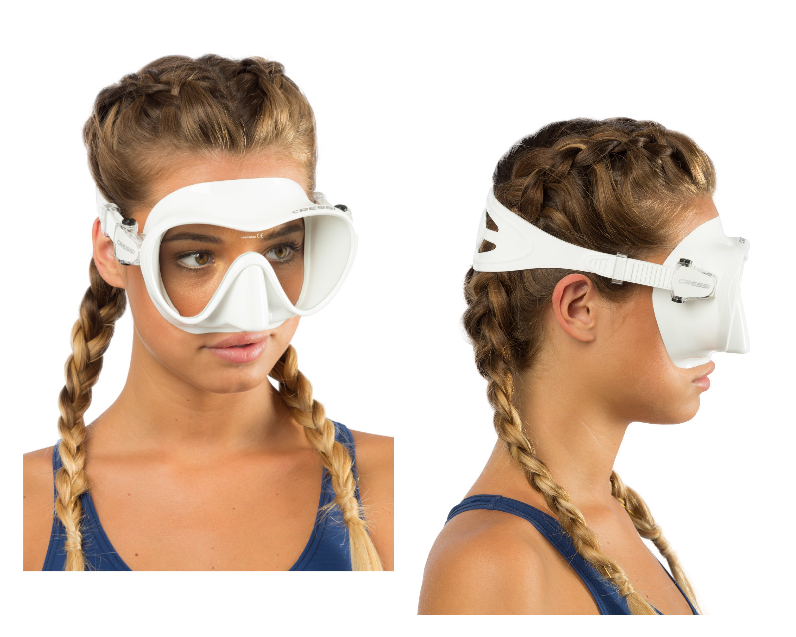 Foto 4 pulgar | Visor Cressi Frameless F1 Unitalla color Blanco