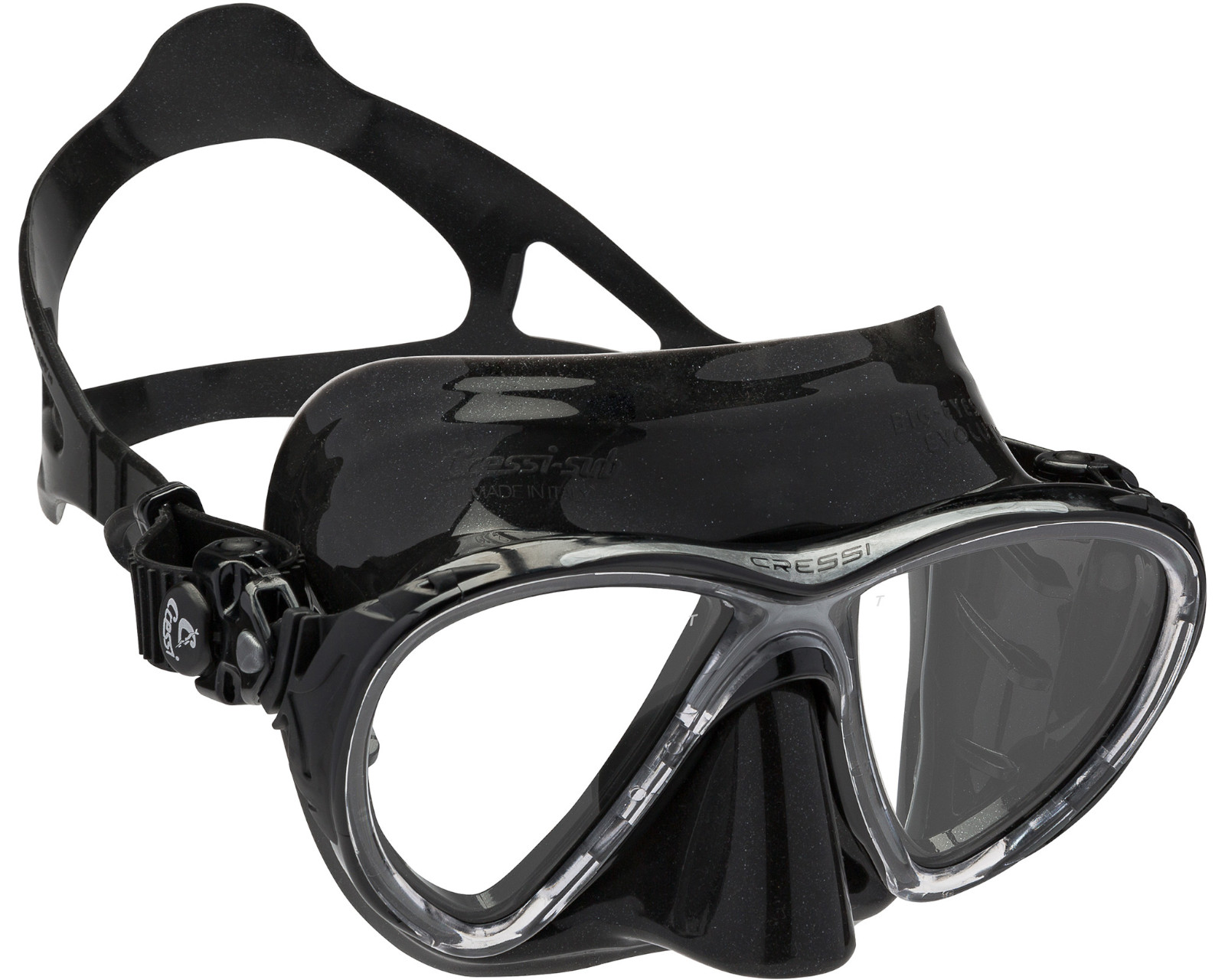 Foto 2 pulgar | Visor Cressi Big Eyes Evolution color Negro para Adulto Unitalla con Lentes Transparentes