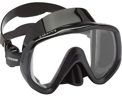Foto 2 | Visor Cressi Liberty color Negro para Adulto Unitalla con Lentes Transparentes