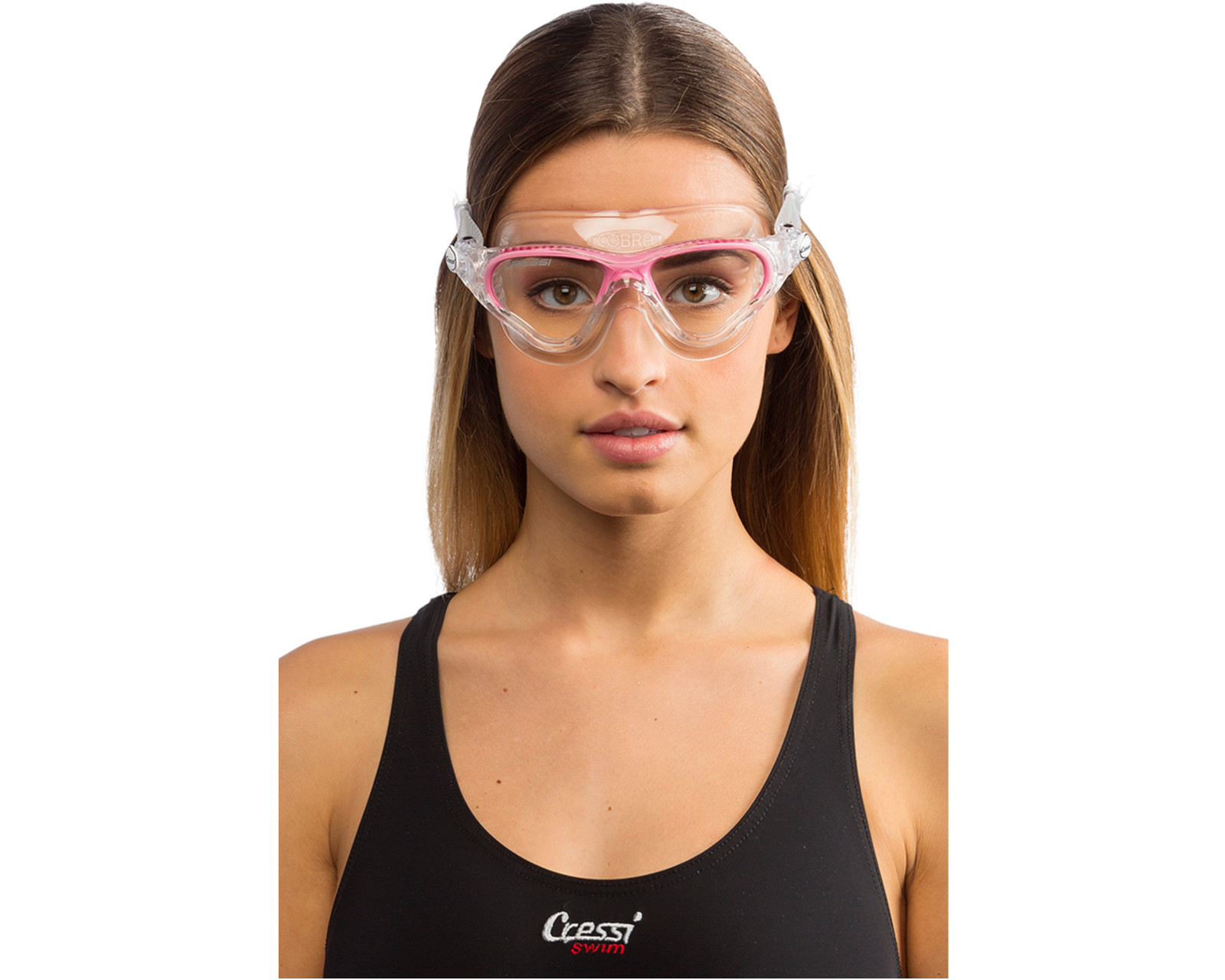 Foto 3 pulgar | Goggle Cobra Adulto Unitalla Lente Transparente color Rosa