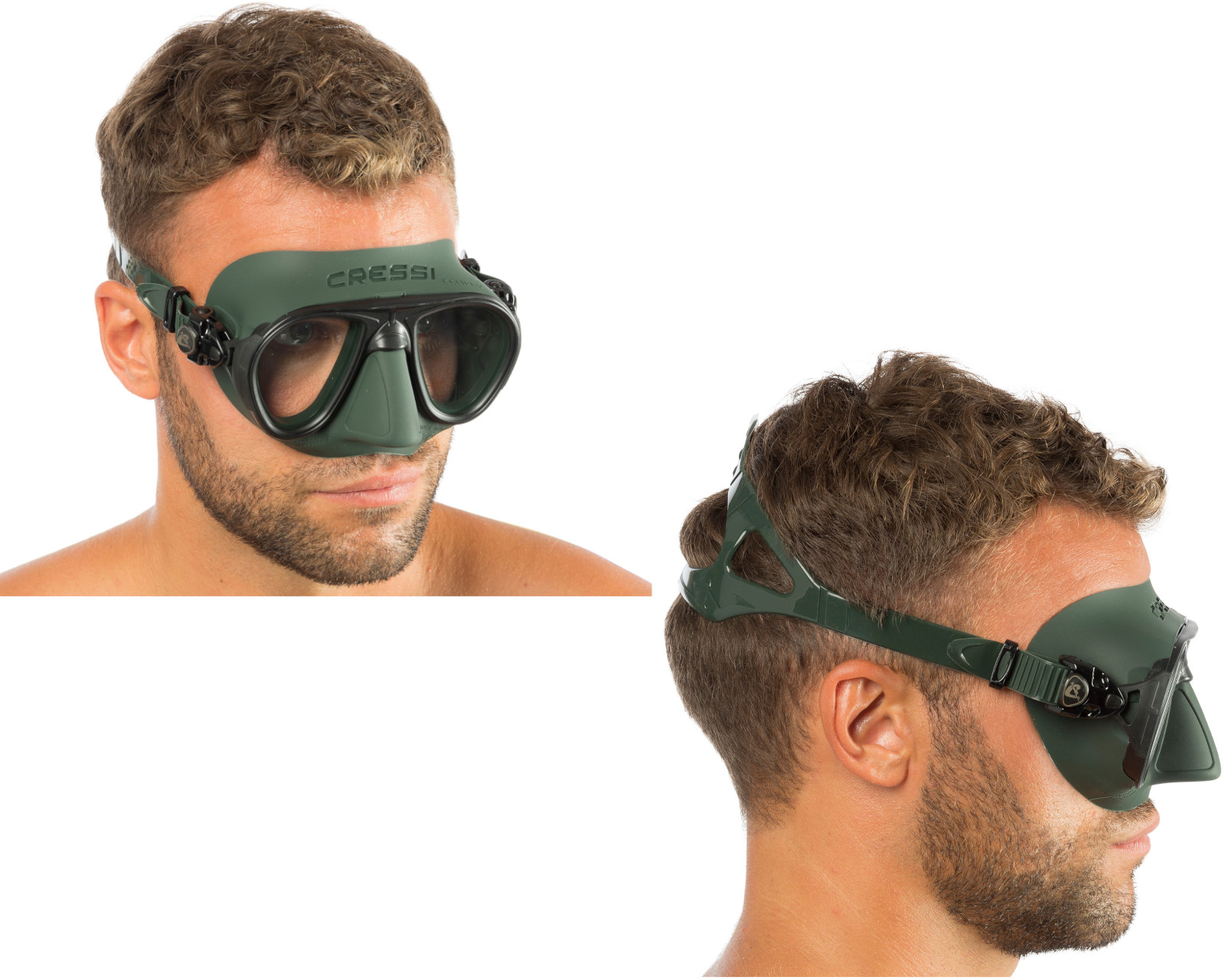Foto 3 | Visor Cressi Calibro Adulto Unitalla Lentes Transparentes color Verde