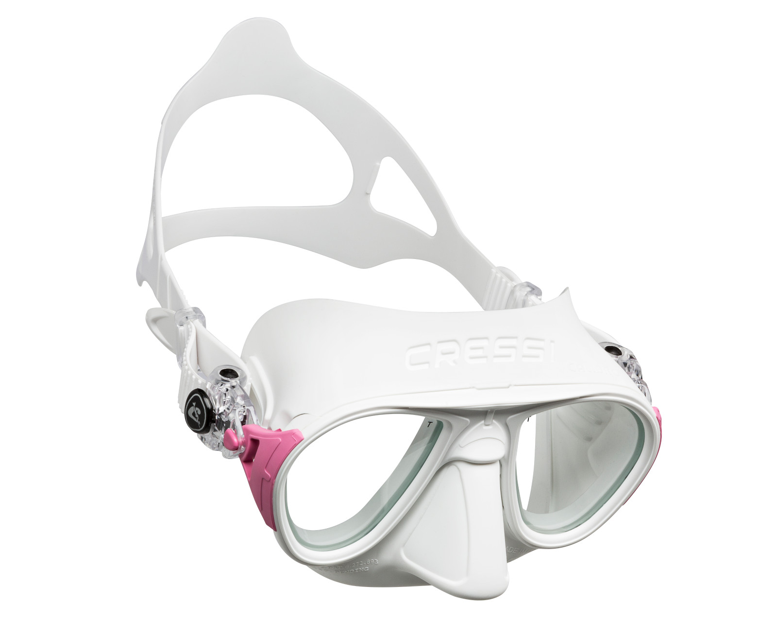 Foto 2 pulgar | Visor Cressi Calibro Adulto Unitalla Lentes Transparentes color Blanco con Rosa