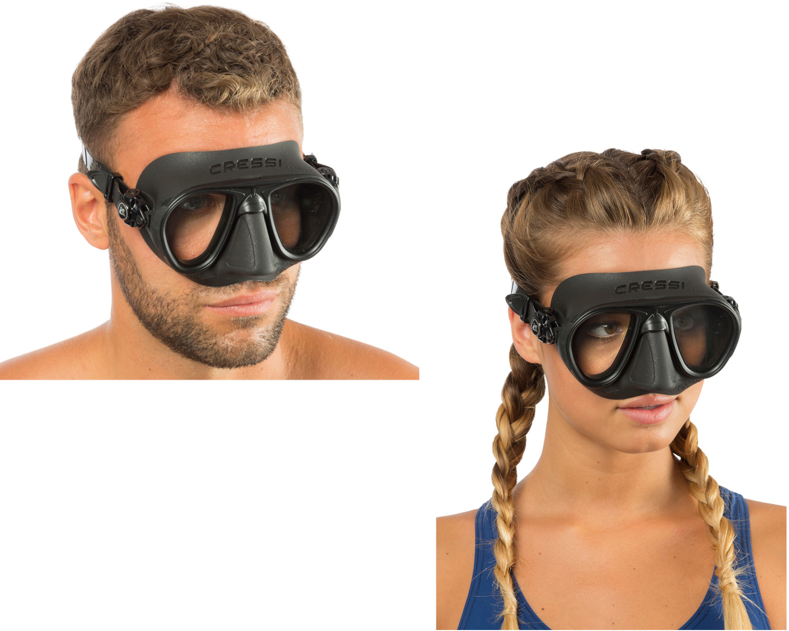 Foto 4 pulgar | Visor Cressi Calibro Adulto Unitalla Lentes Transparentes color Negro