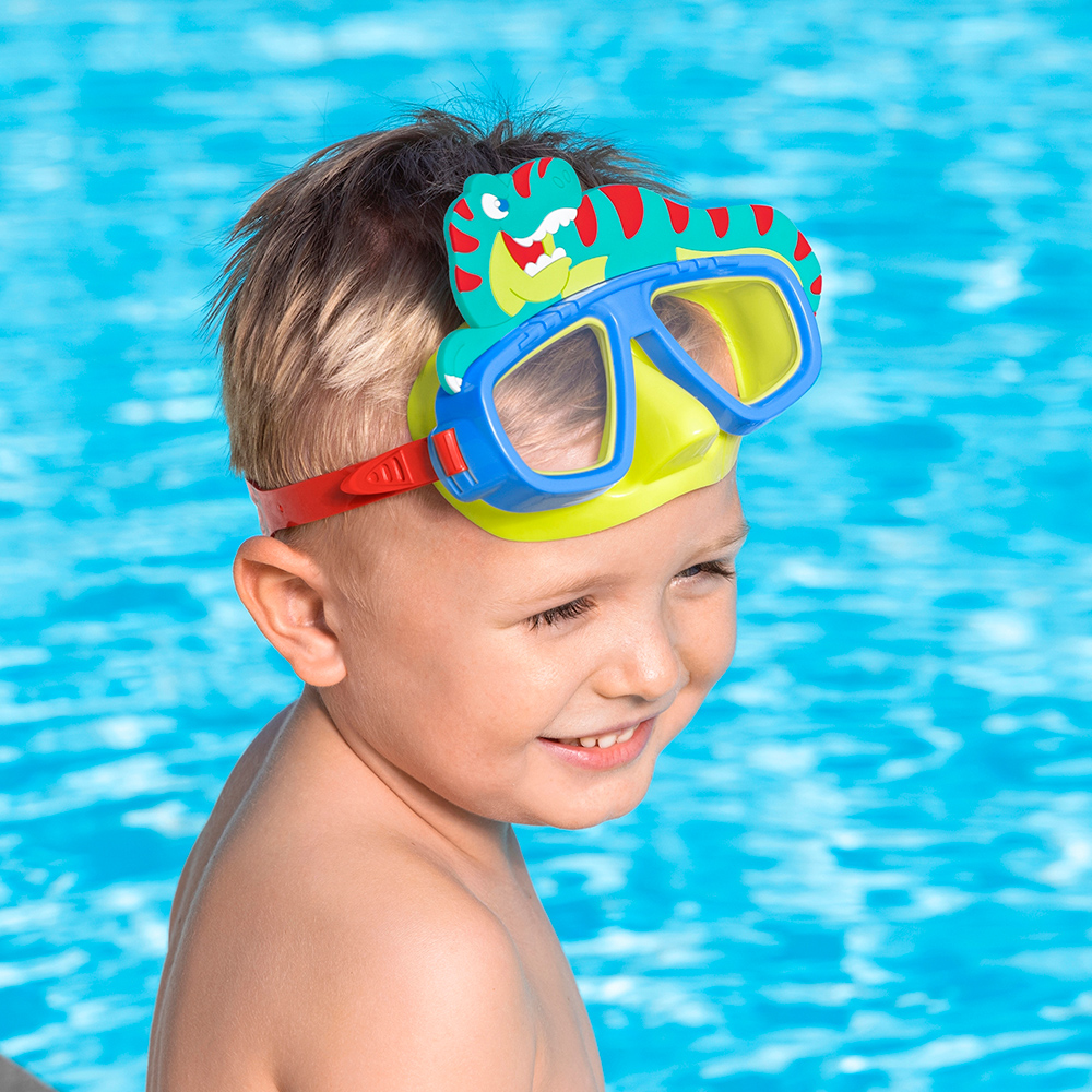 Foto 4 pulgar | Máscara Para Niño De Buceo Snorkel De Animalitos Mayoreo 3 Pz Plástico De Alta Resistencia