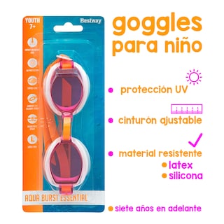 Foto 2 | Kit de 3 Goggles Infantiles para Natación Bestway Multicolor de 7 a 14 Años