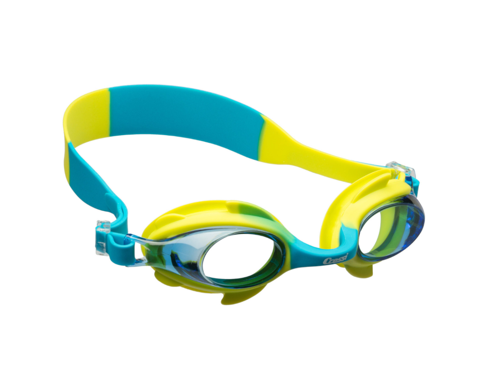 Foto 2 pulgar | Goggle Cressi Seahorse Infantil para Natación Edad de 2 a 7 Años color Verde/Azul Cielo