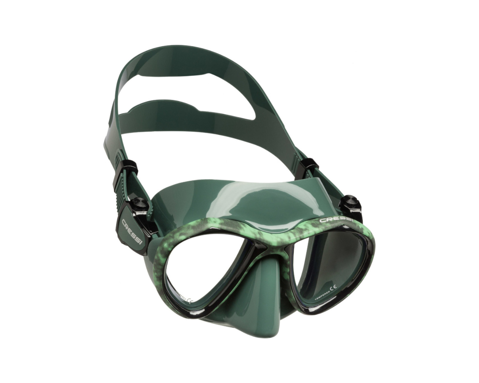 Foto 1 | Visor Máscara Cressi Metis para Snorkeling color Negro/Verde para Adulto