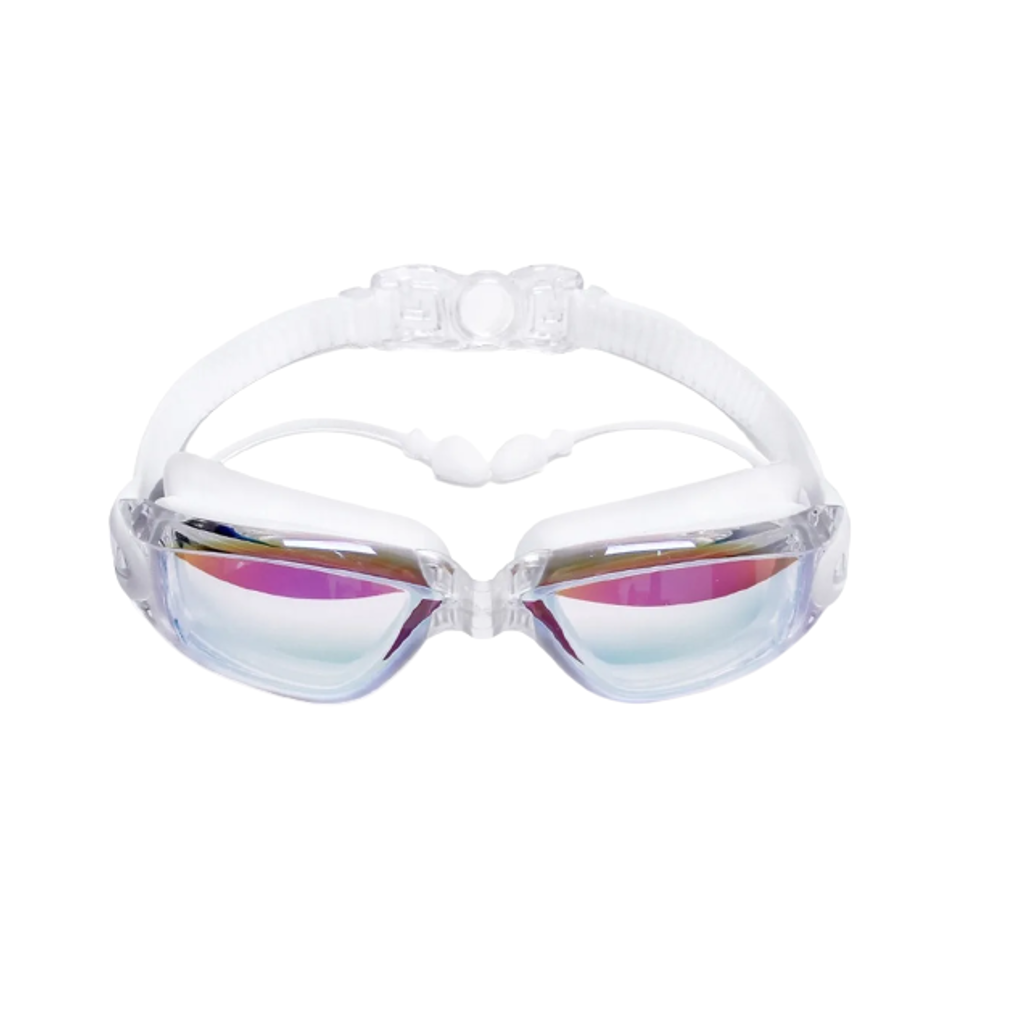 Foto 1 | Gafas De Natación Malubero 3 en 1 Protección UV y Recubrimiento Color Blanco