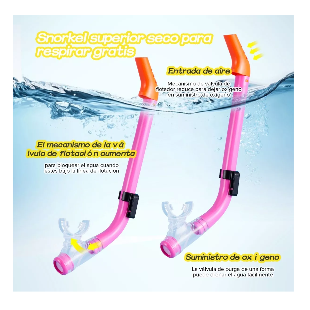 Foto 5 pulgar | Gafas Anti Niebla BELUG Máscara de Buceo color Rosa