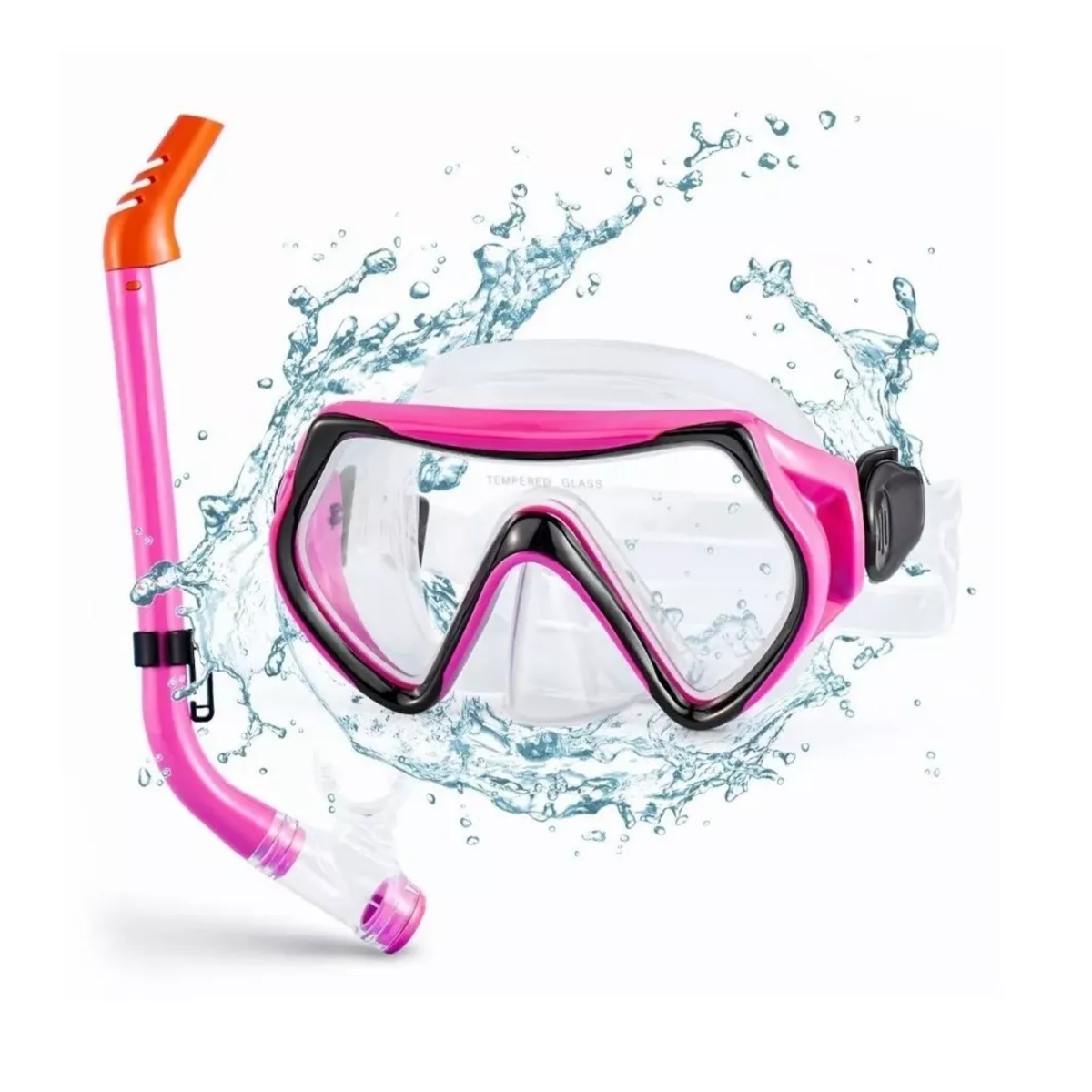 Foto 6 pulgar | Gafas Anti Niebla BELUG Máscara de Buceo color Rosa