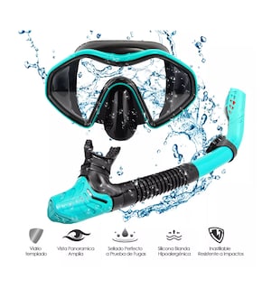 Foto 2 | Visores de Snorkel Mascara Anti Niebla Eo Safe Imports Esi-7397 Multicolor