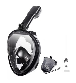 Foto 5 | Máscara de Buceo Panorámico Natación Adaptador L/xl BELUG color Negro