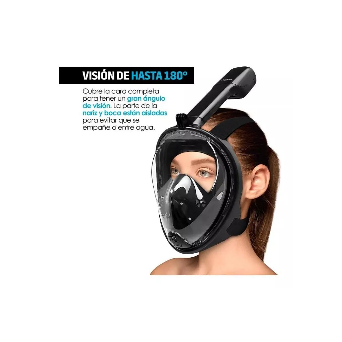 Foto 3 pulgar | Mascara Snorkel 180º Rango de Visión Lentes Antiniebla Eo Safe Imports Esi-8477 color Rosa