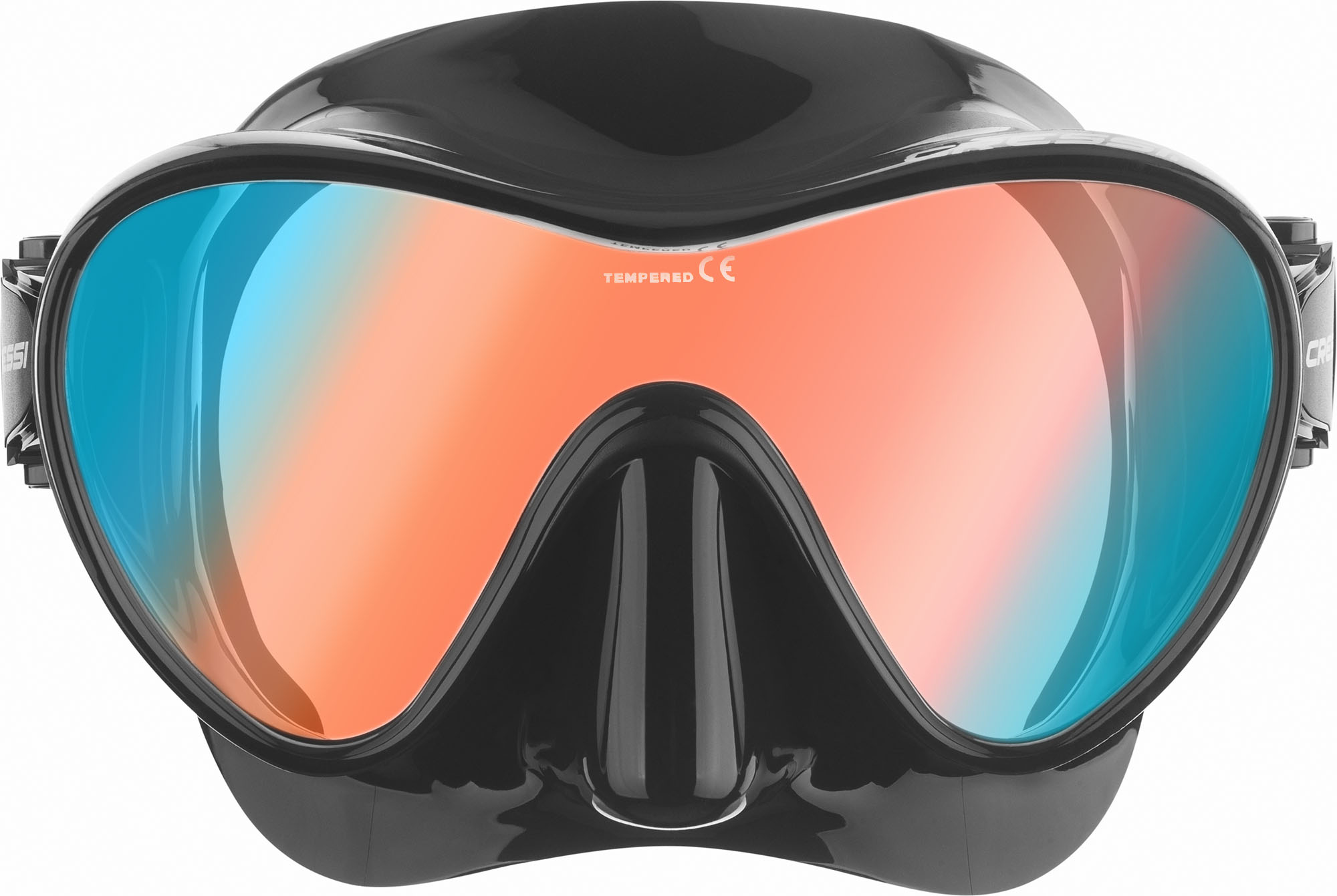 Foto 3 pulgar | Visor Cressi F1 Frameless Negro Lente Azul Buceo Y Snorkeling