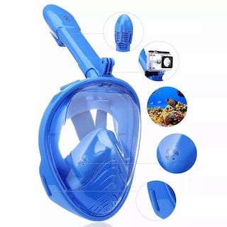Foto 2 | Mascara Snorkel 180º Lentes Antiniebla L/xl Eo Safe Imports Esi-8476-1 Azul