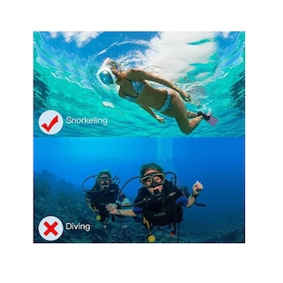 Foto 3 | Mascara Snorkel 180º Lentes Antiniebla L/xl Eo Safe Imports Esi-8476-1 Azul