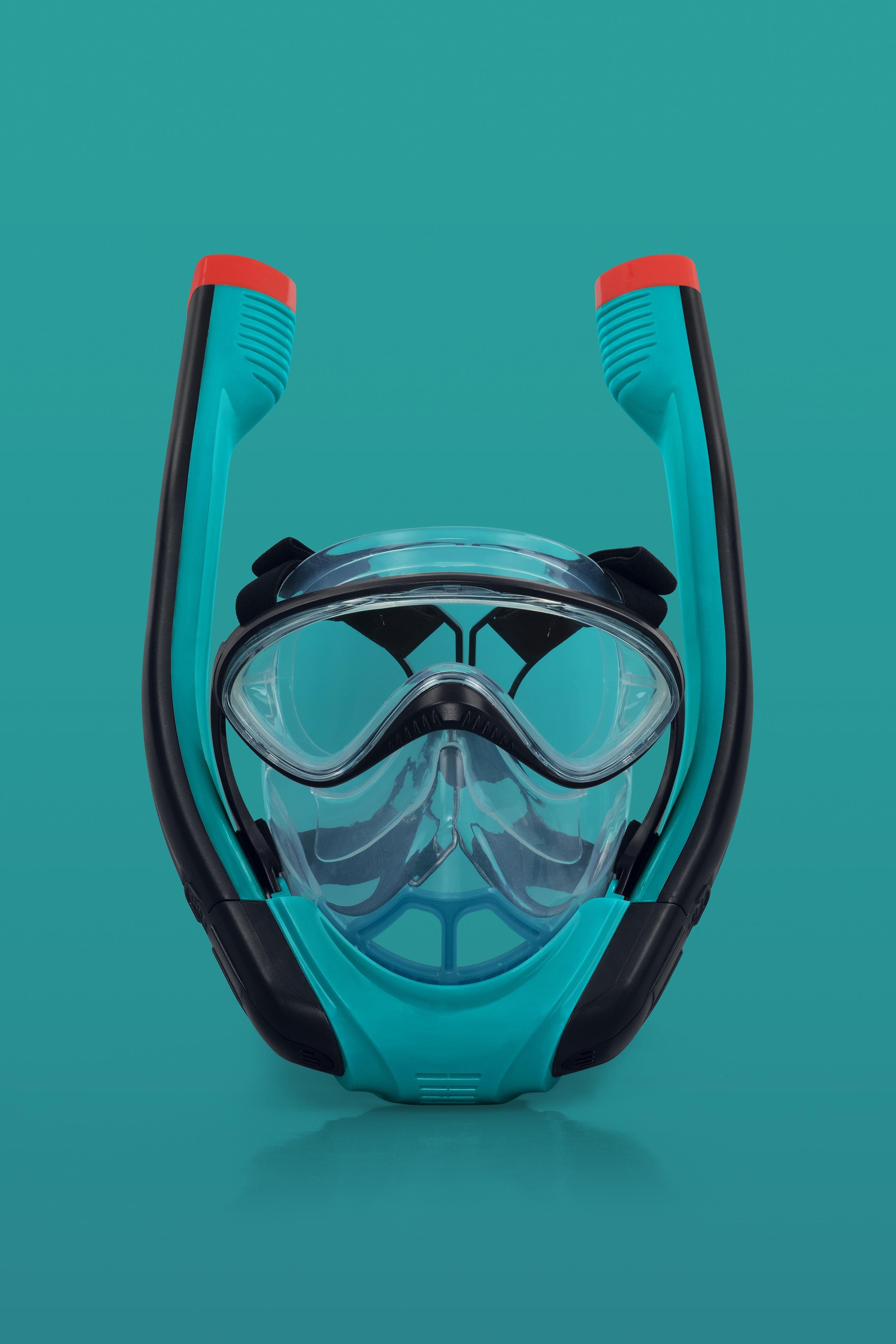 Foto 5 pulgar | Mascara+visor C/snorkel De Dos Tubos Med/s/m 1mod Col Azul Con Negro Garantia 15 Dias  Por Defecto De Fabrica
