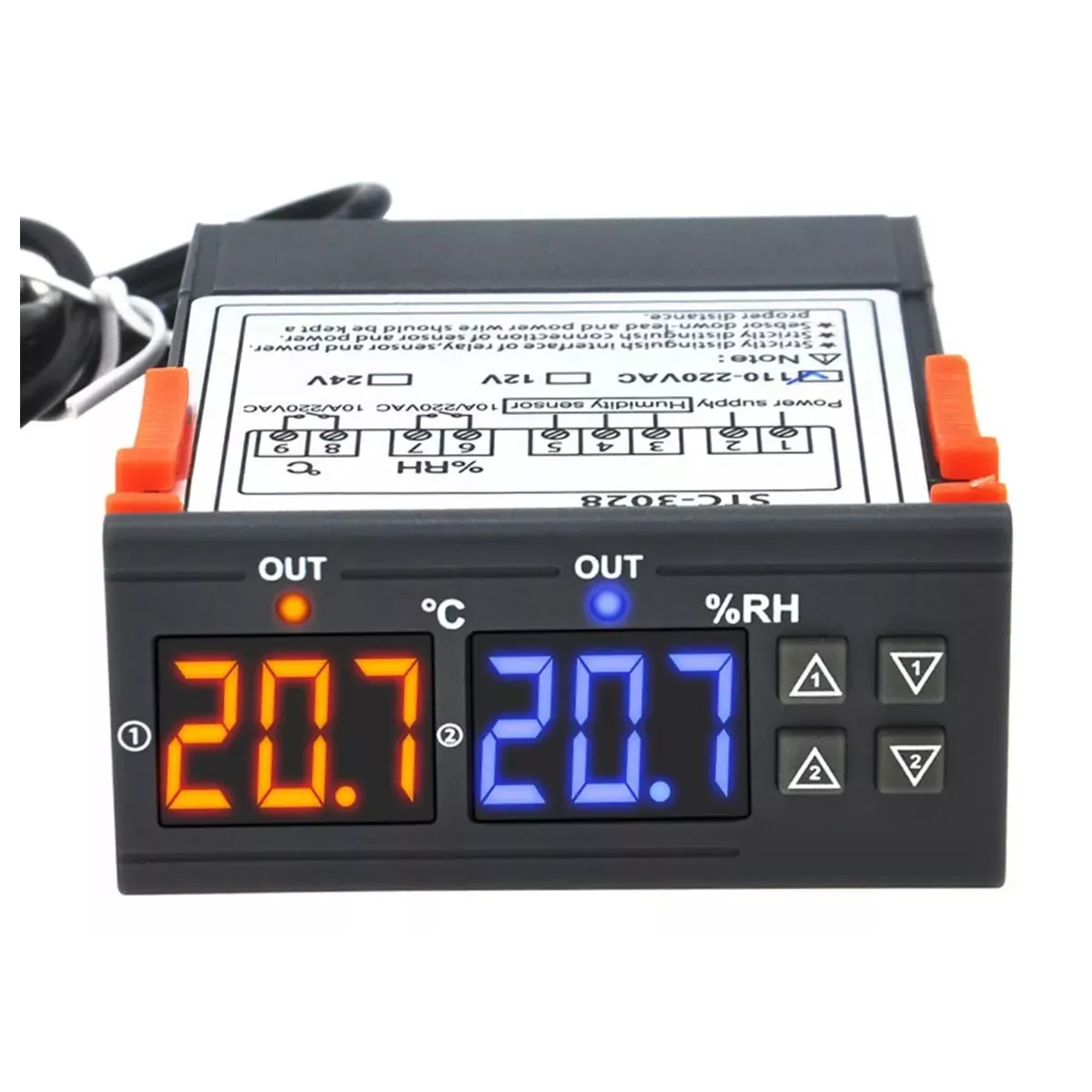 Foto 3 pulgar | Control De Temperatura Y Humedad Eo Safe Imports Esi-16140 Negro