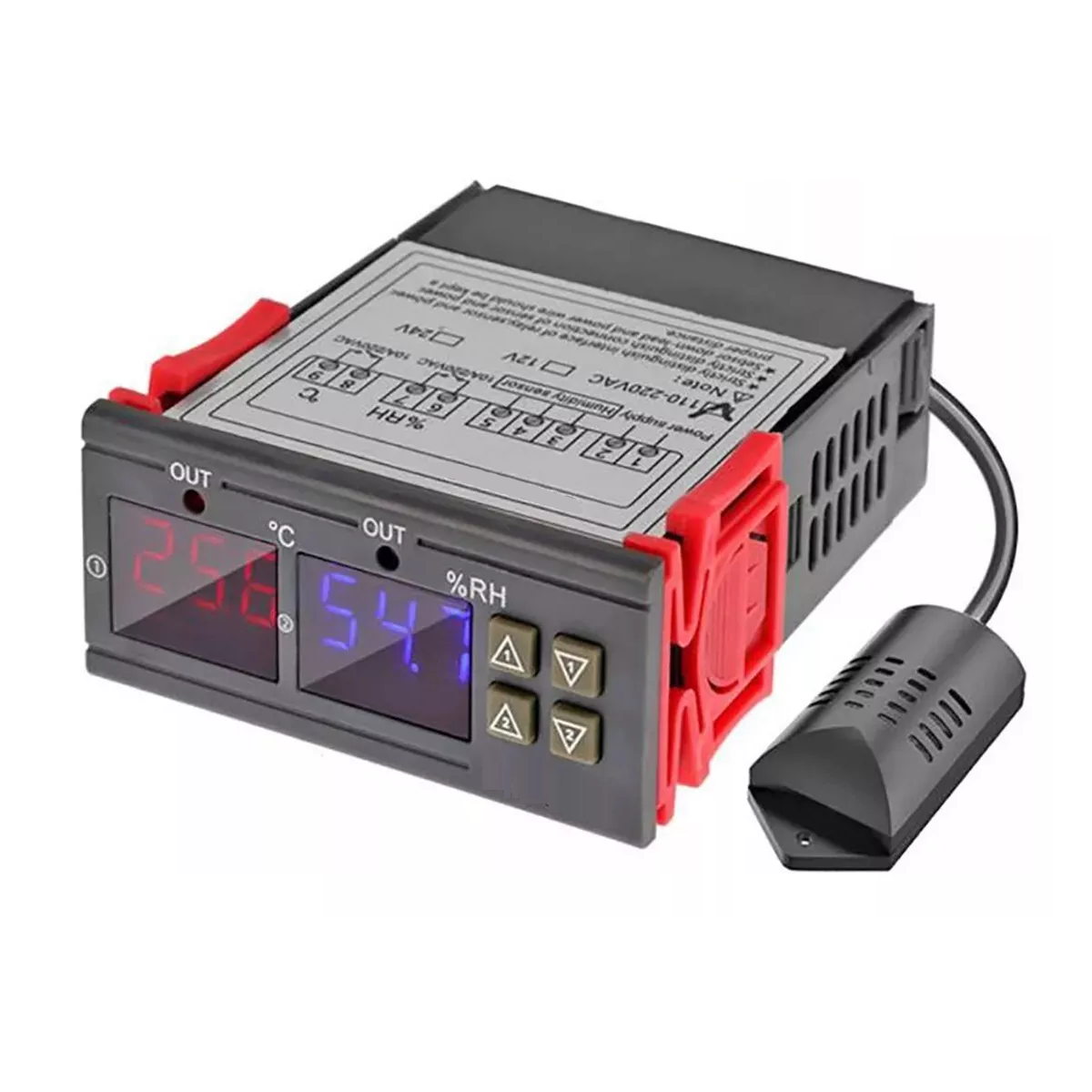 Foto 4 pulgar | Control De Temperatura Y Humedad Eo Safe Imports Esi-16140 Negro