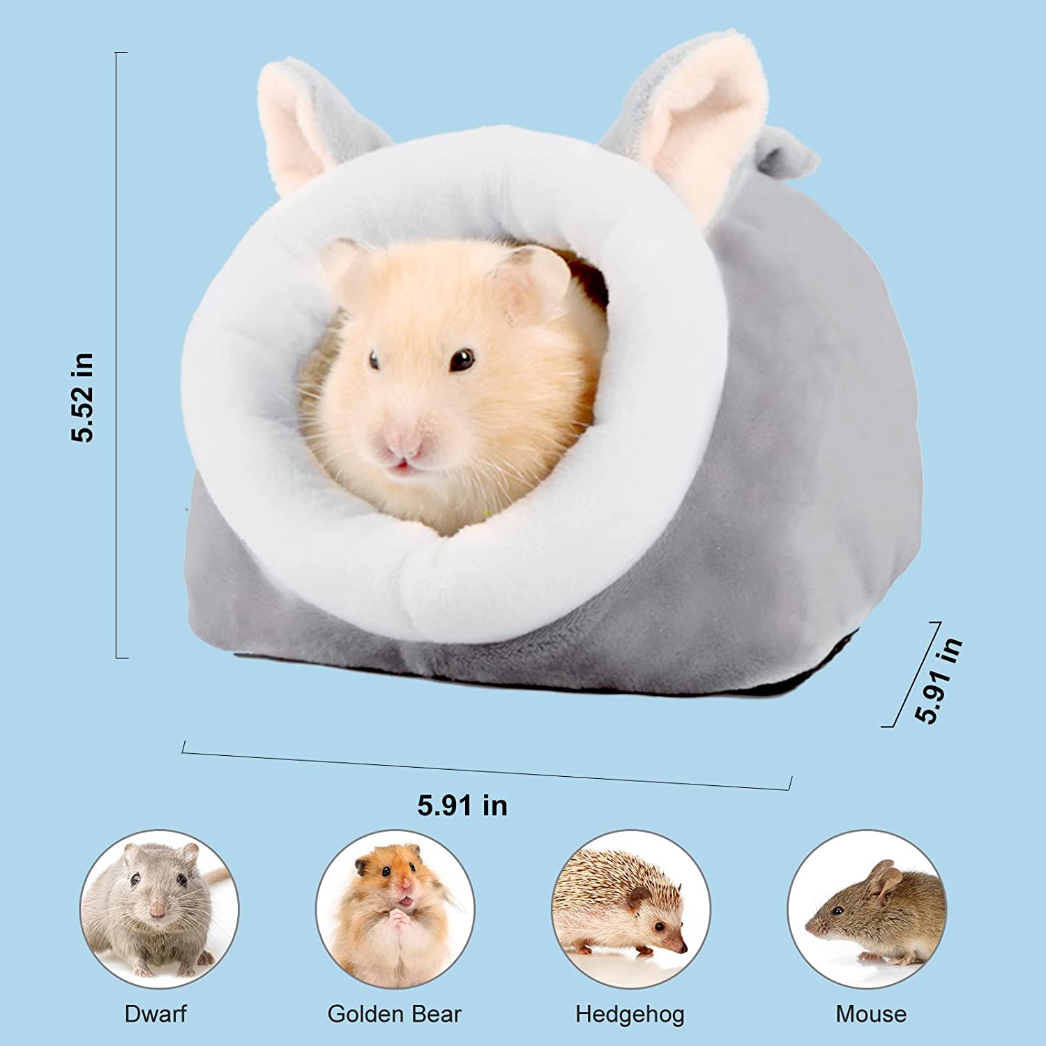Foto 2 pulgar | Hamster Bed House Huoguo Acogedor Escondite De Algodón Para Mascotas Pequeñas - Venta Internacional.