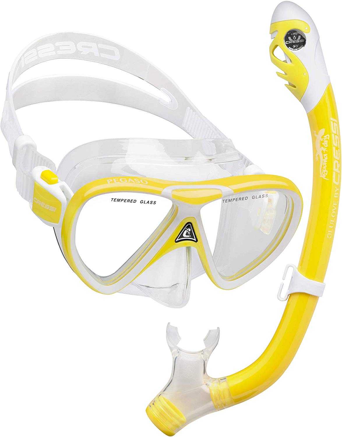 Foto 2 pulgar | Combo CRESSI Pegaso & Iguana Dry Infantil color Amarillo