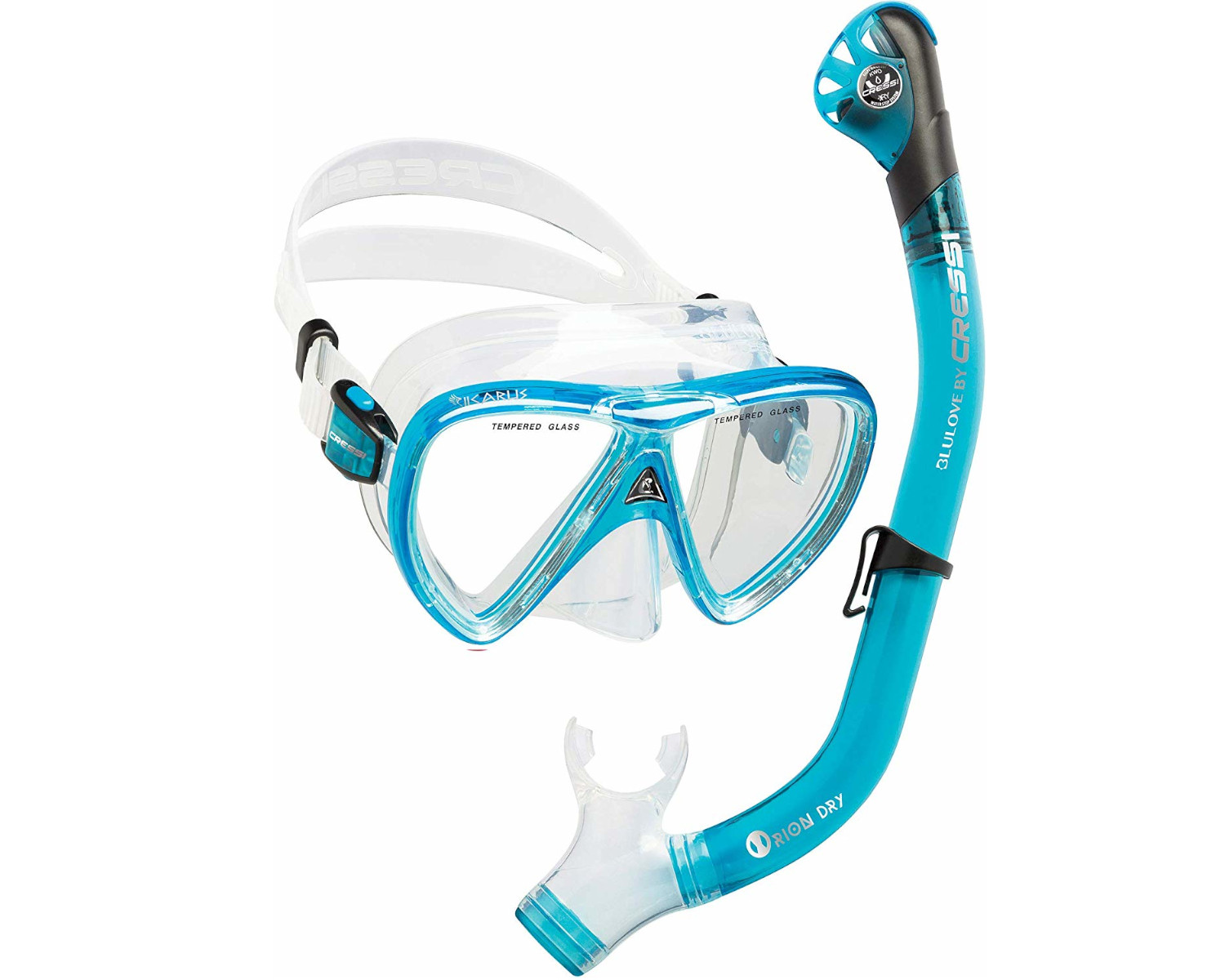 Foto 1 | Combo Cressi Ikarus & Orion Dry Adultos color Transparente/Aguamarina