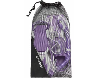 Foto 2 | Set Cressi Rocks Dry Talla L/XL Máscara con Aletas y Tubo color Lila/Blanco