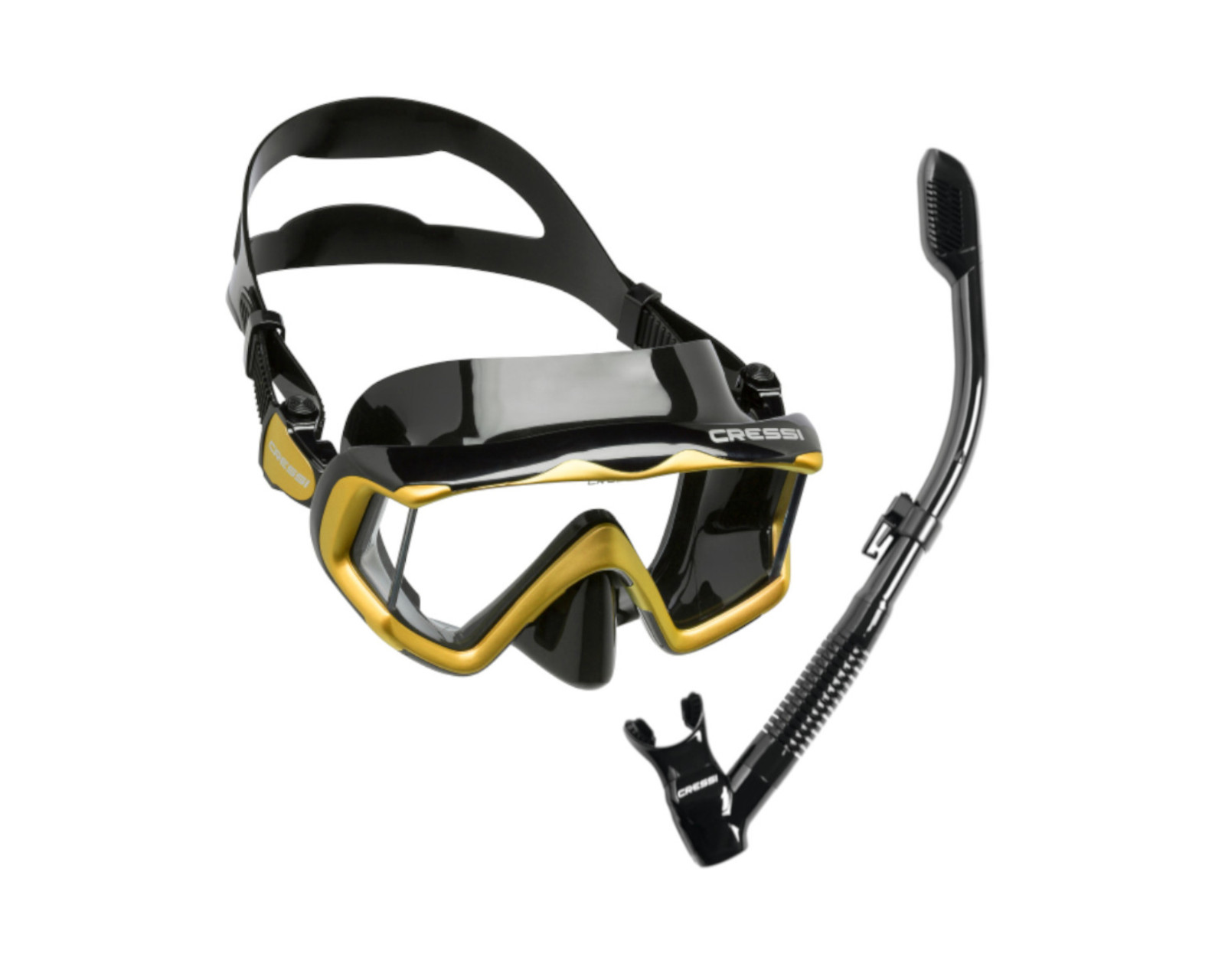 Foto 1 | Combo Cressi Liberty 3 & Supernova Dry para Snorkeling de Adultos color Negro/Amarillo