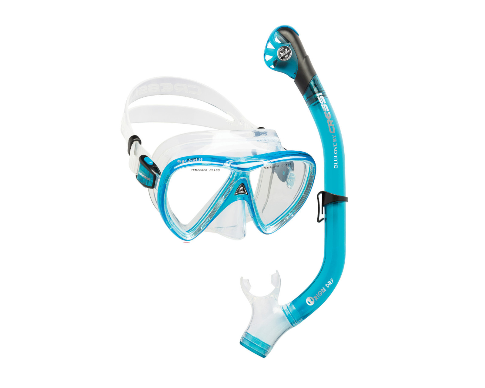 Foto 3 pulgar | Set Cressi Mex Icarus Orion Dry Ajustable L/ Xl 27/30 Mx color Azul para Snorkeling y Natación