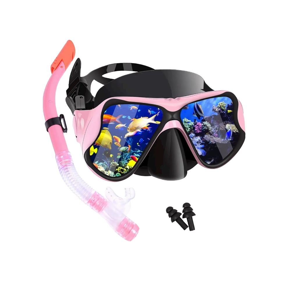 Foto 2 pulgar | Kit de Buceo con Snorkel y Gogles Ajustable color Rosa
