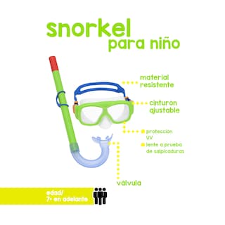 Foto 2 | Juego Snorkel para Niños Bestway con Protección