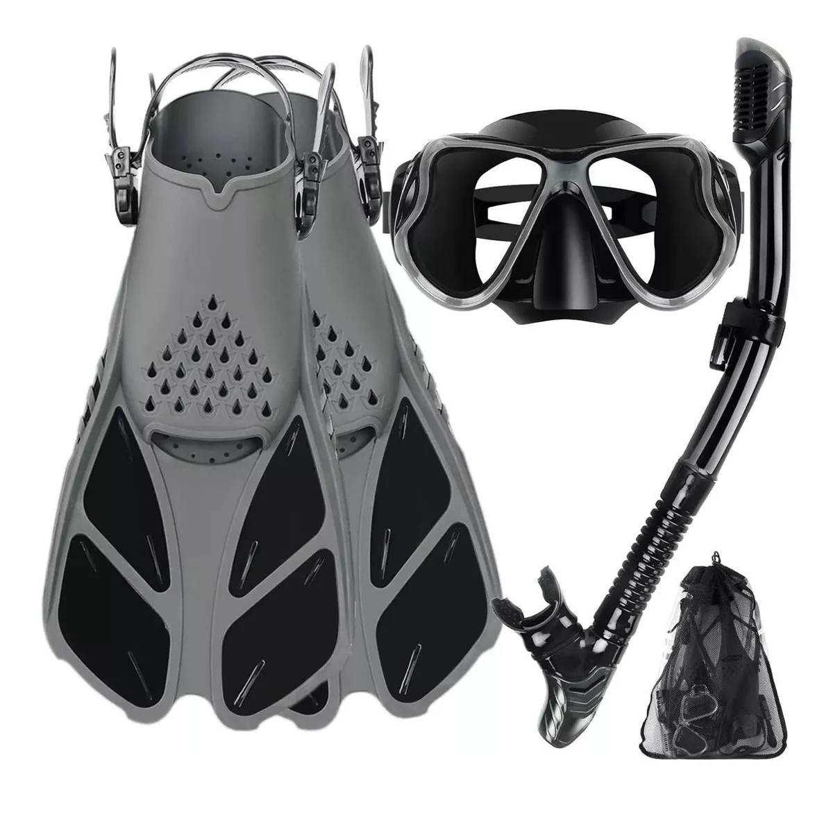 Foto 2 pulgar | Juego De Snorkel Con Máscara,buceo, Aletas, Bolsas Talla S  Eo Safe Imports Esi-8464 Negro