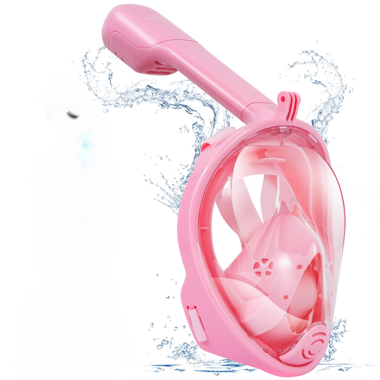 Foto 2 pulgar | Máscara de Buceo Generac Paquetes de Esnórquel, Mascarilla Pleno con Bolsa Impermeable, Color Rosa Vista De 180° Tal