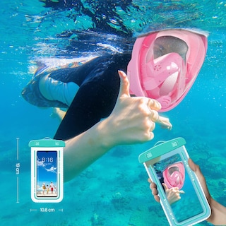 Foto 4 | Máscara de Buceo Generac Paquetes de Esnórquel, Mascarilla Pleno con Bolsa Impermeable, Color Rosa Vista De 180° Tal