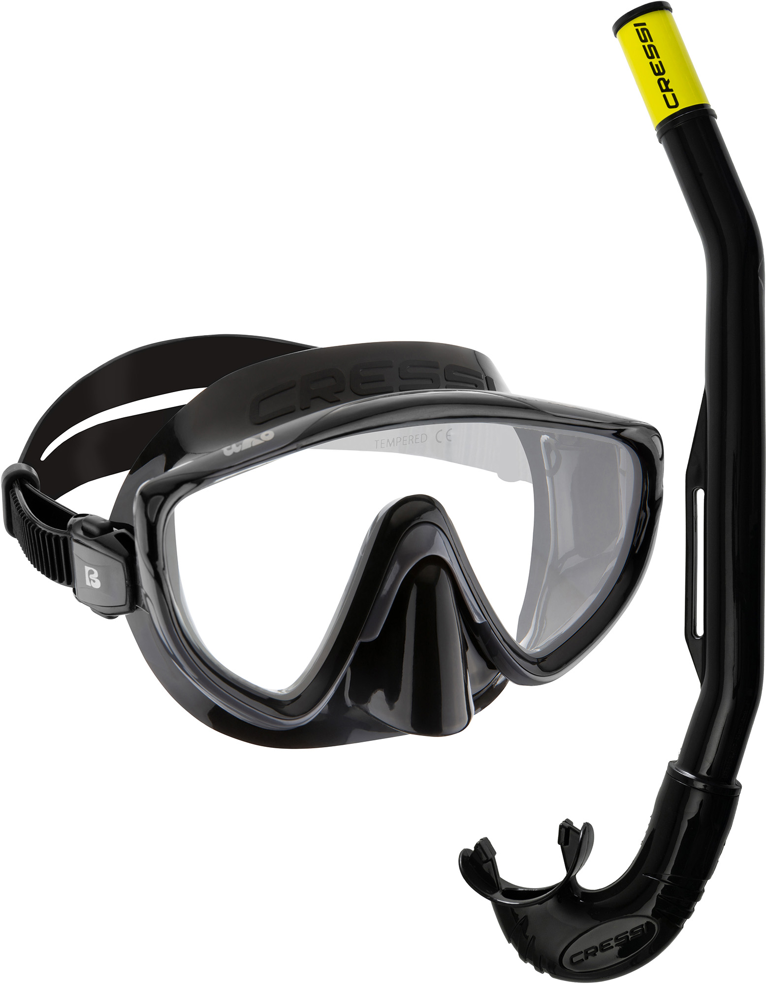 Foto 2 pulgar | Combo Cressi Tino & Island Para Buceo Y Snorkeling Negro