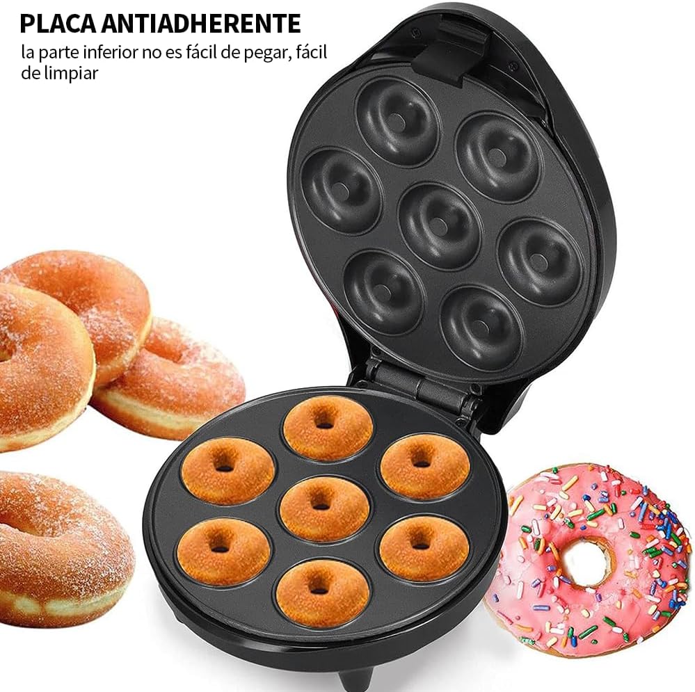 Foto 4 pulgar | Máquina Para Hacer Mini Donas Kimhi Desayuno Casa Antiadherente 7 Porciones color Negro